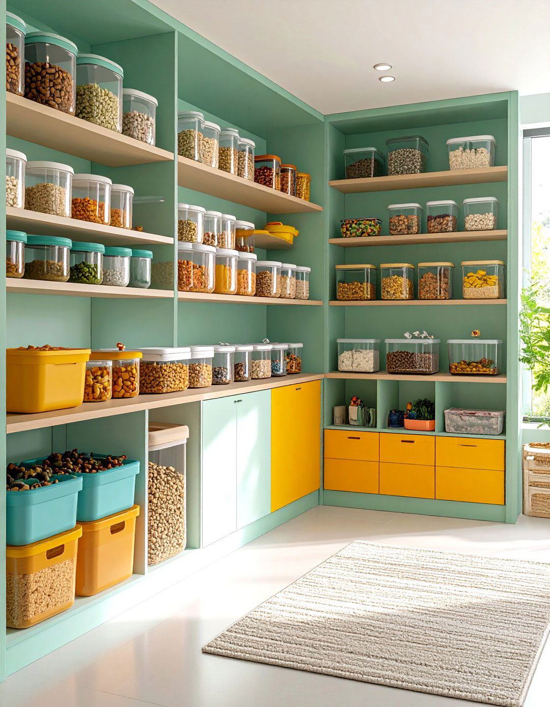 Walk in Pantry with Pet Supply Integration - 24 Walk in Pantry Ideas