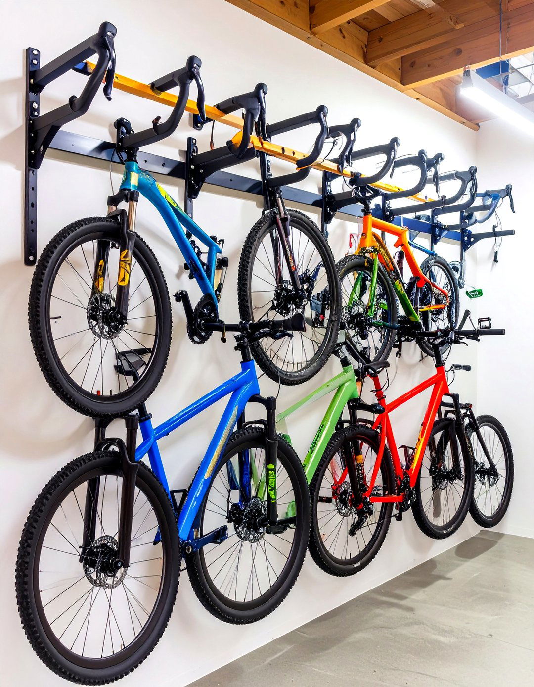 Wall Bracket Systems - 24 Garage Bike Storage Ideas
