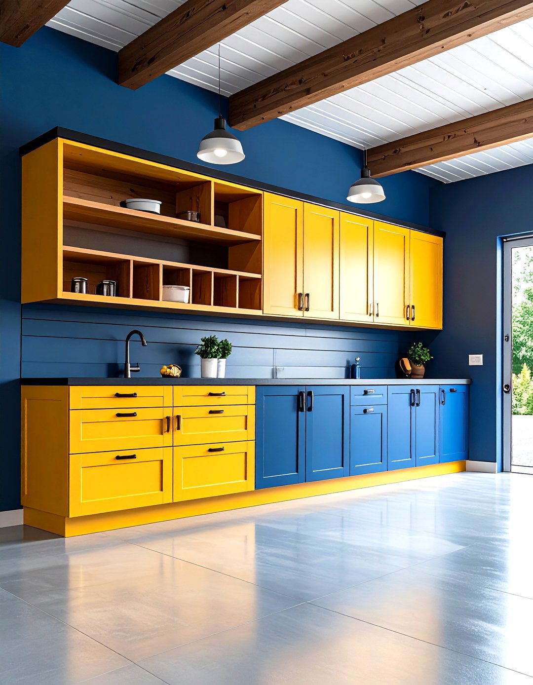 Wall Mounted Cabinet System - 24 Garage Entryway Ideas