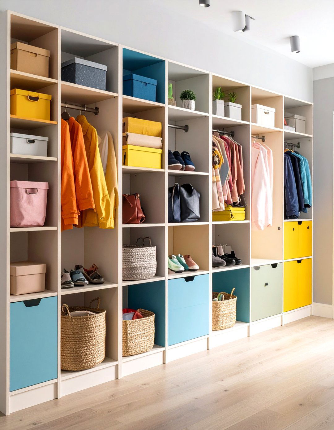 Wall Mounted Cubbies - 24 Hallway Storage Ideas