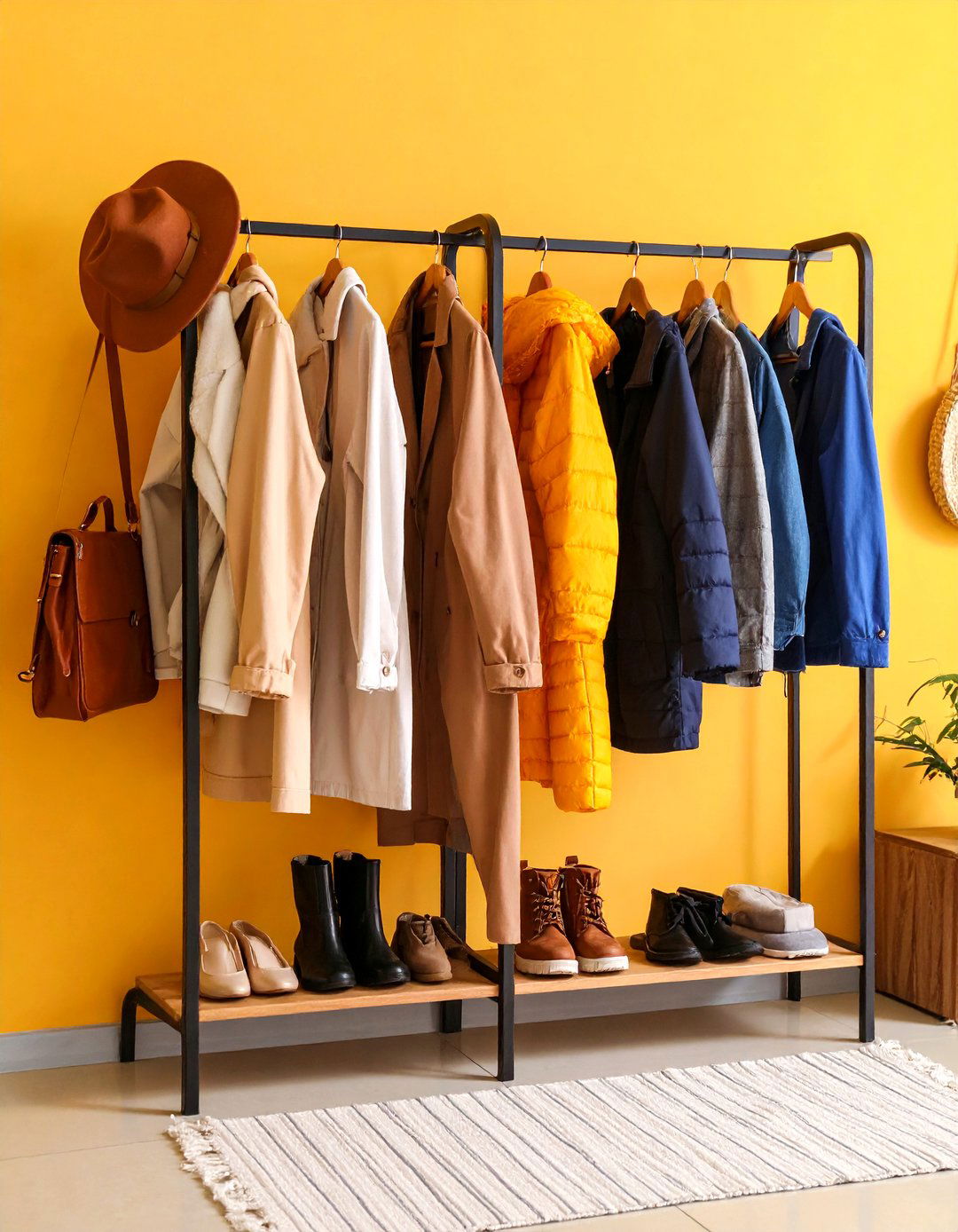 Wall Mounted Hook Systems - 24 Mudroom Storage Ideas