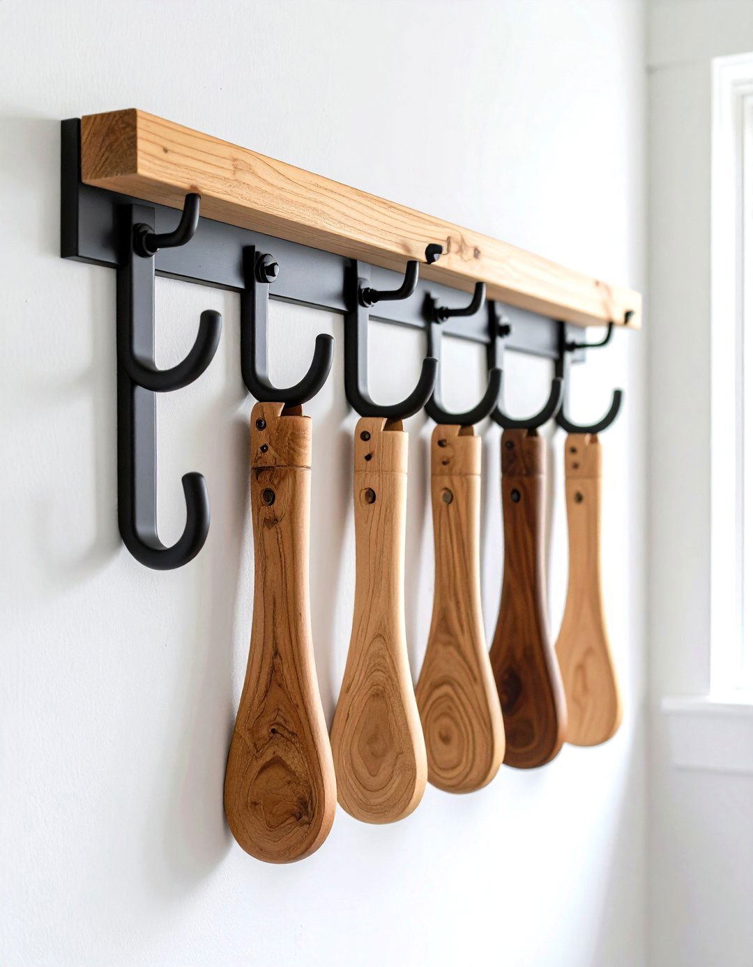 Wall Mounted Hook Systems - 24 Scandinavian Entryway Ideas