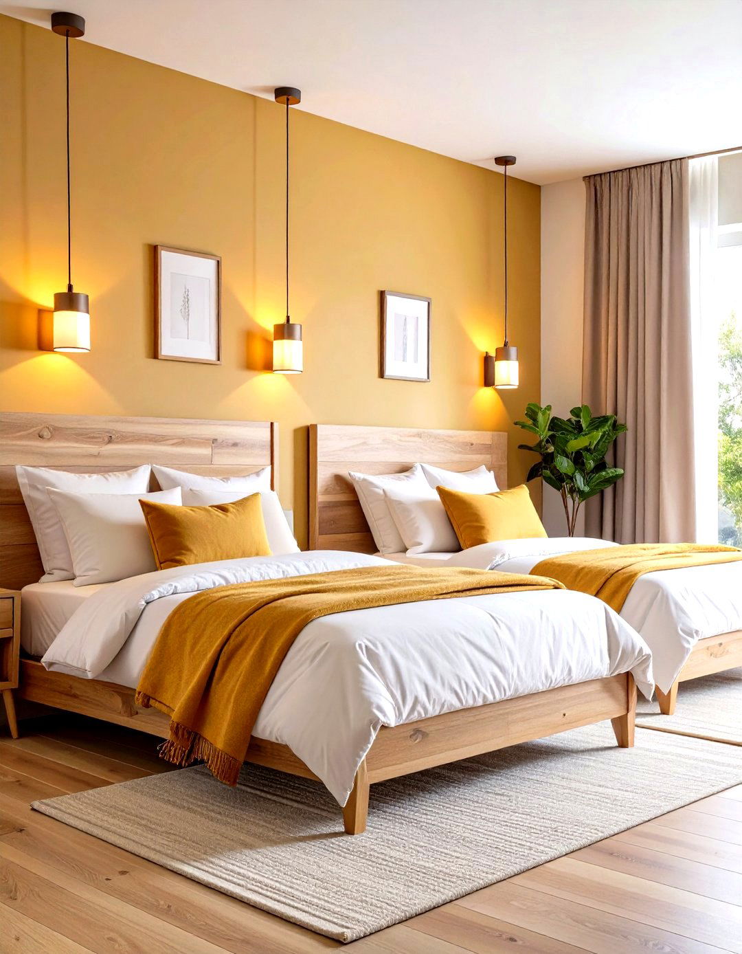 Wall Mounted Individual Lighting - 24 Shared Bedroom Ideas for Small Rooms