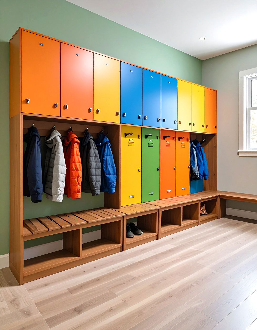 Wall Mounted Locker Style Drop Zone - 24 Drop Zone Ideas