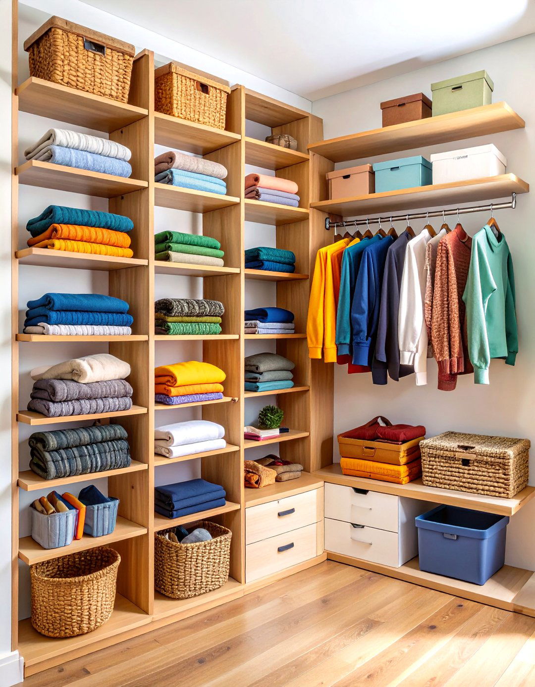 Wall Mounted Shelving Network - 24 Small Closet Storage Ideas