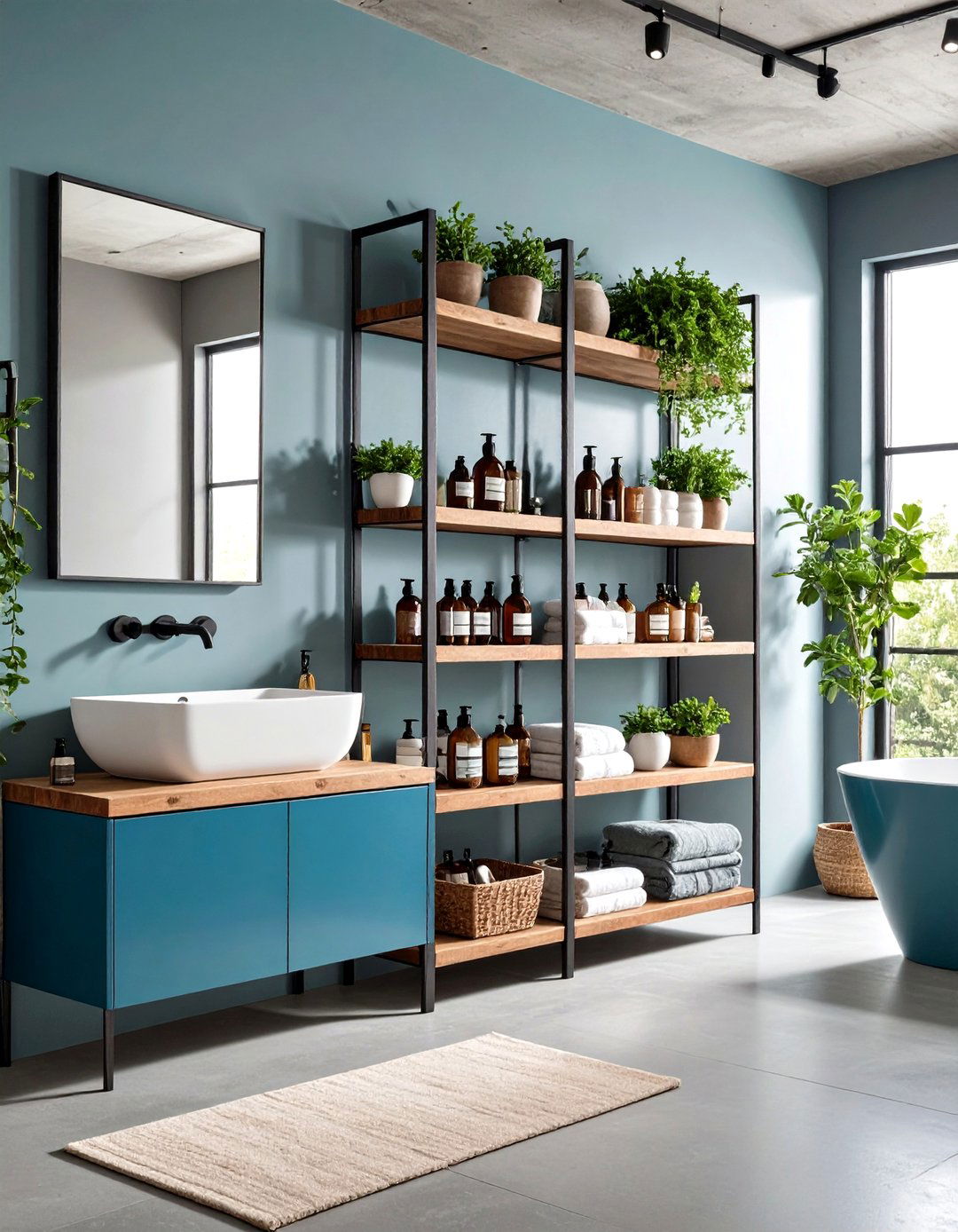 Wall Mounted Spice Rack Repurposed - 24 Pedestal Sink Storage Ideas