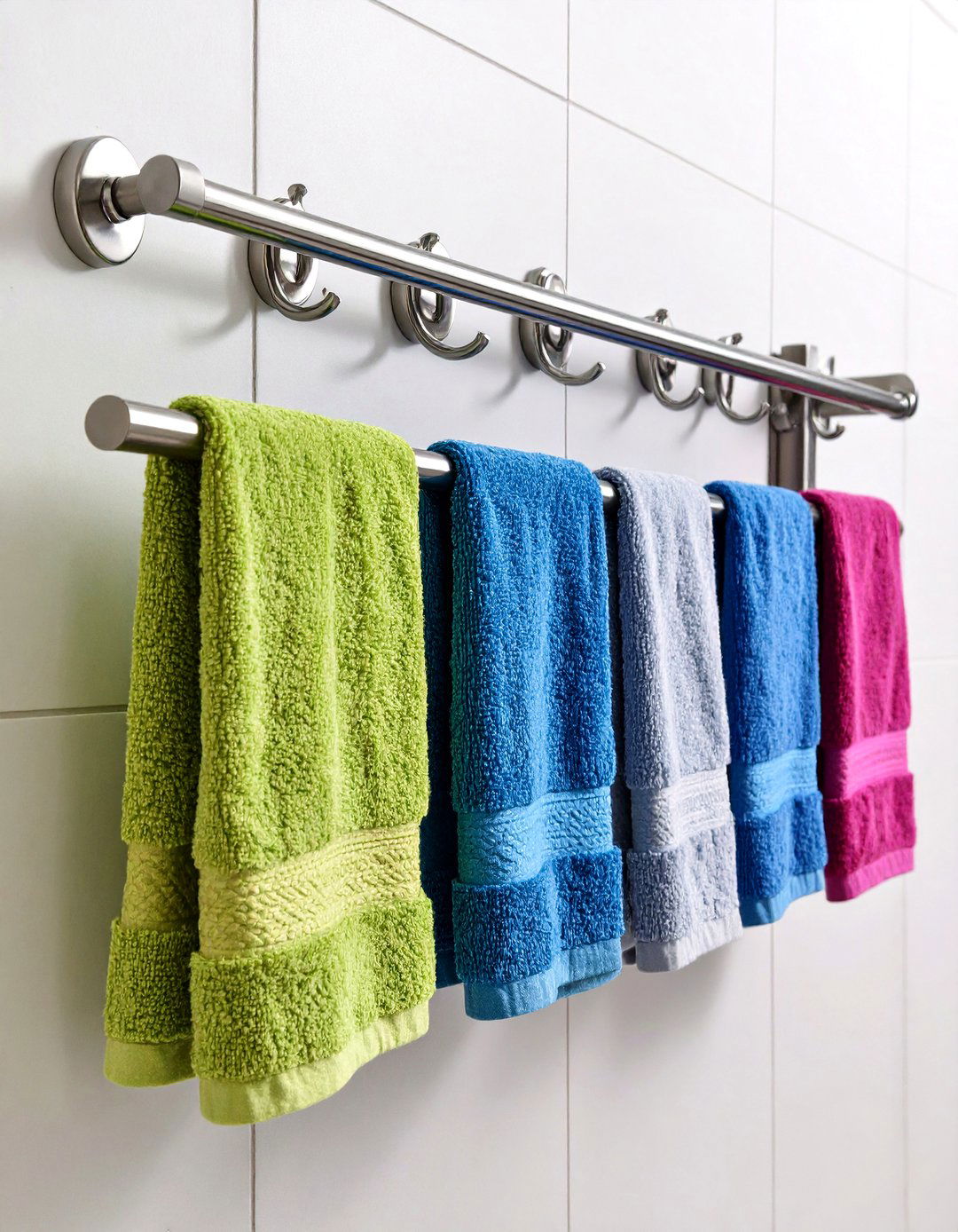 Wall Mounted Towel Bars - 24 Towel Storage Ideas