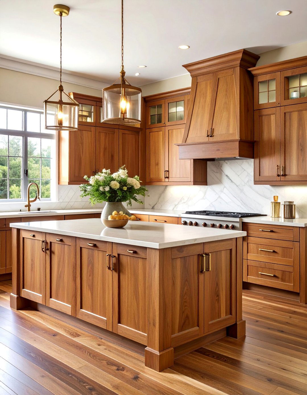 Walnut Brown Kitchen Cabinets - 24 Brown Kitchen Cabinets Ideas