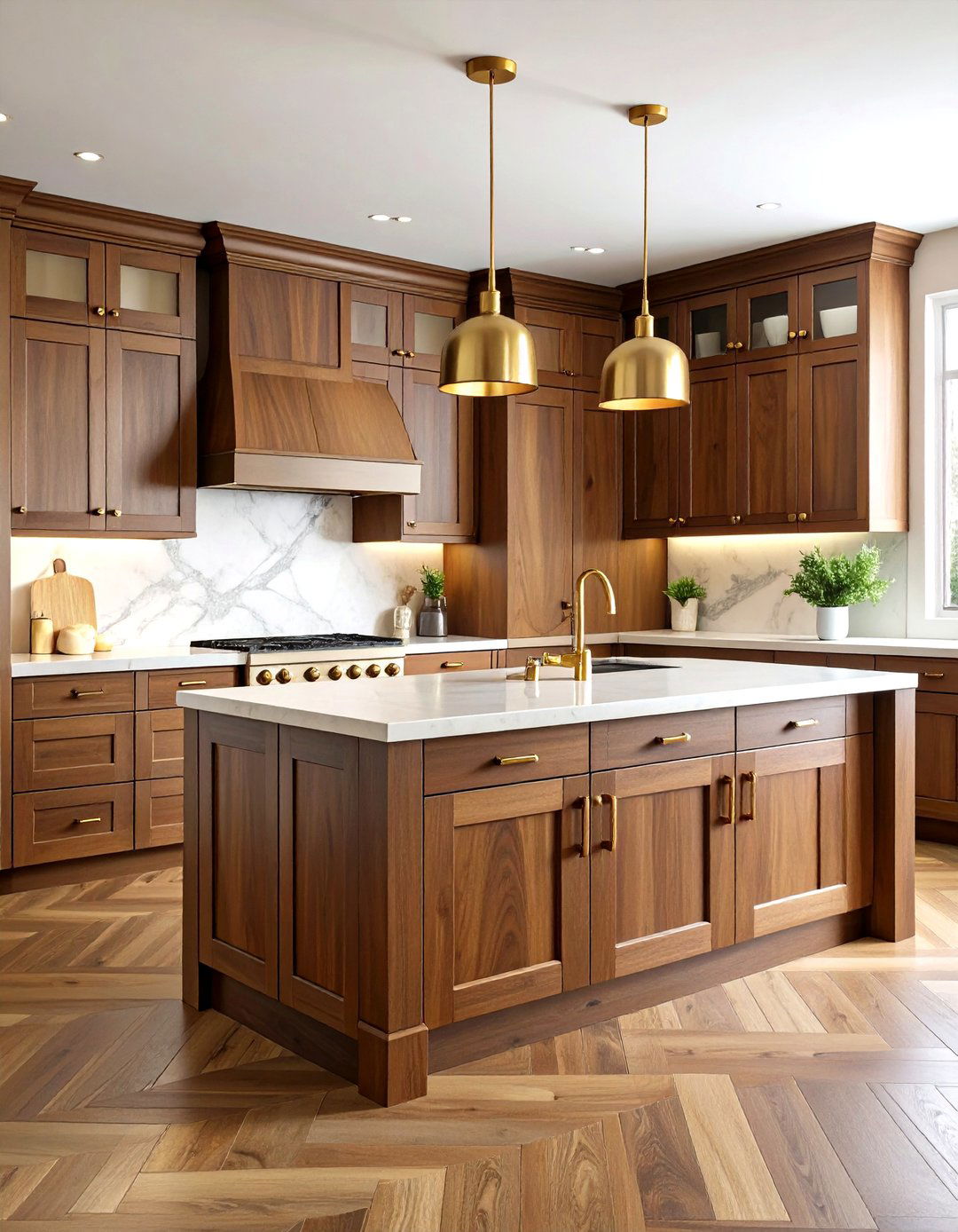 Walnut Kitchen Cabinets - 24 Dark Wood Kitchen Cabinets