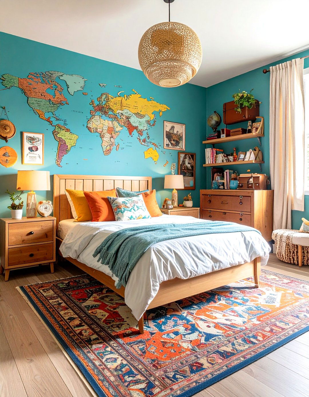 Wanderlust Travel Teen Girl Bedroom - 24 Teen Girl Bedroom Ideas