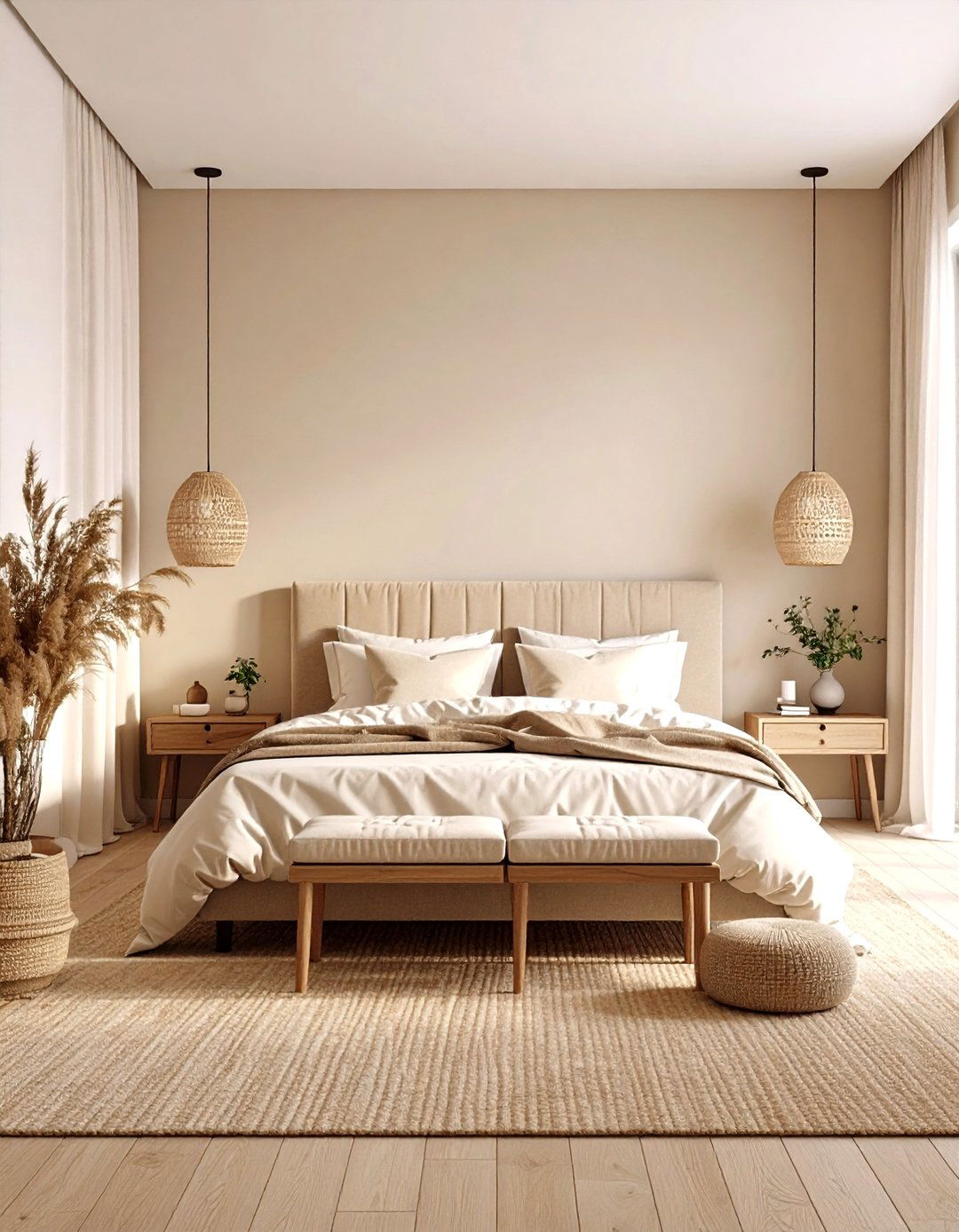 Warm Beige Comfort - 24 Relaxing Bedroom Ideas