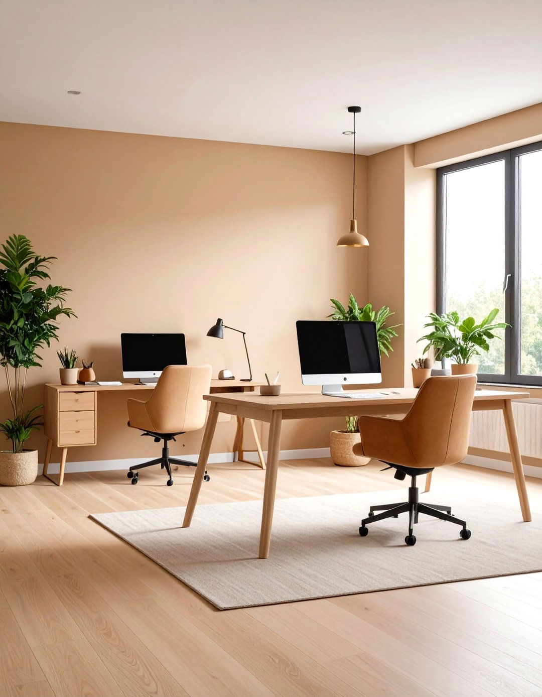 Warm Beige Comfort Zone - 24 Home Office Paint Colors