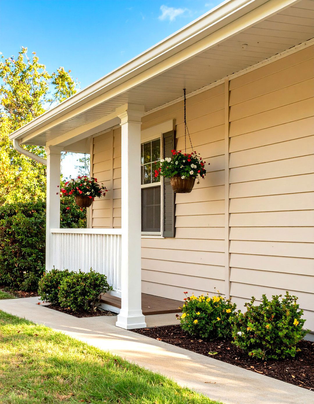 Warm Beige Siding - 24 Porch Paint Colors