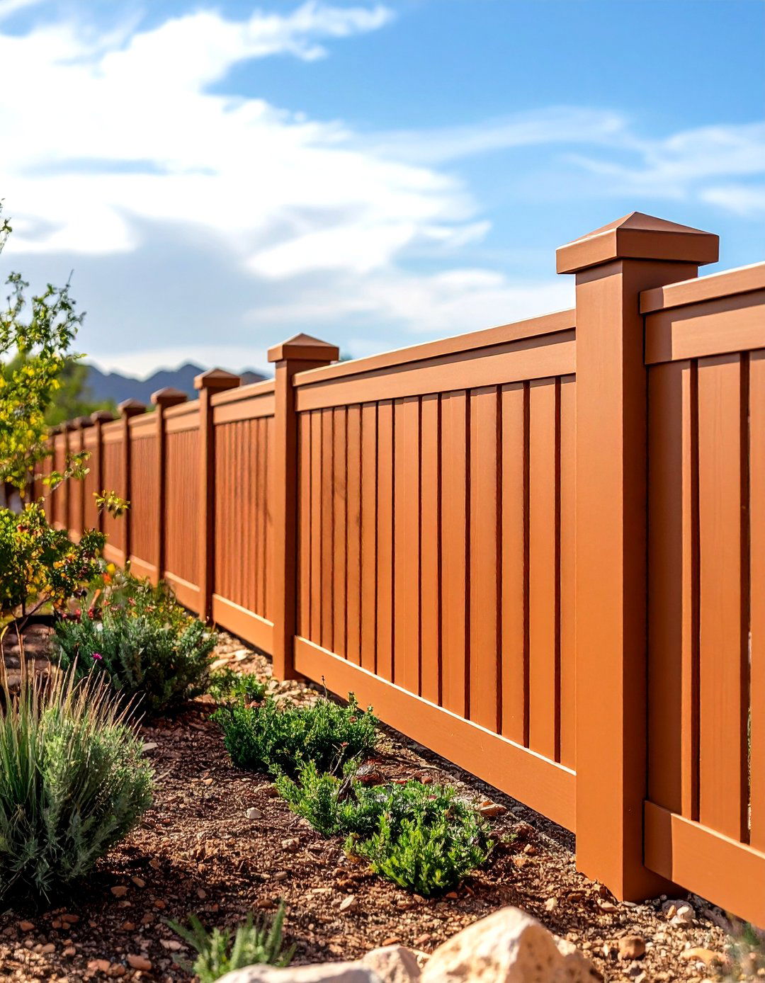Warm Clay Vinyl Fence Concepts - 24 Vinyl Fence Colors