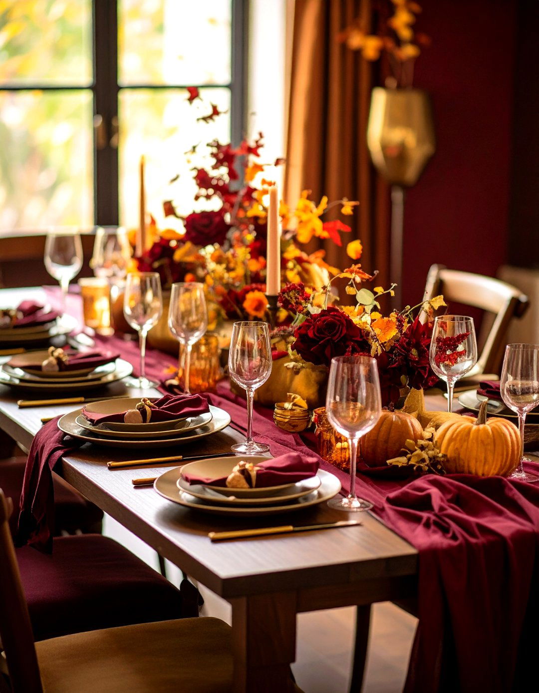 Warm Color Palette Coordination - 24 Friendsgiving Decor Ideas