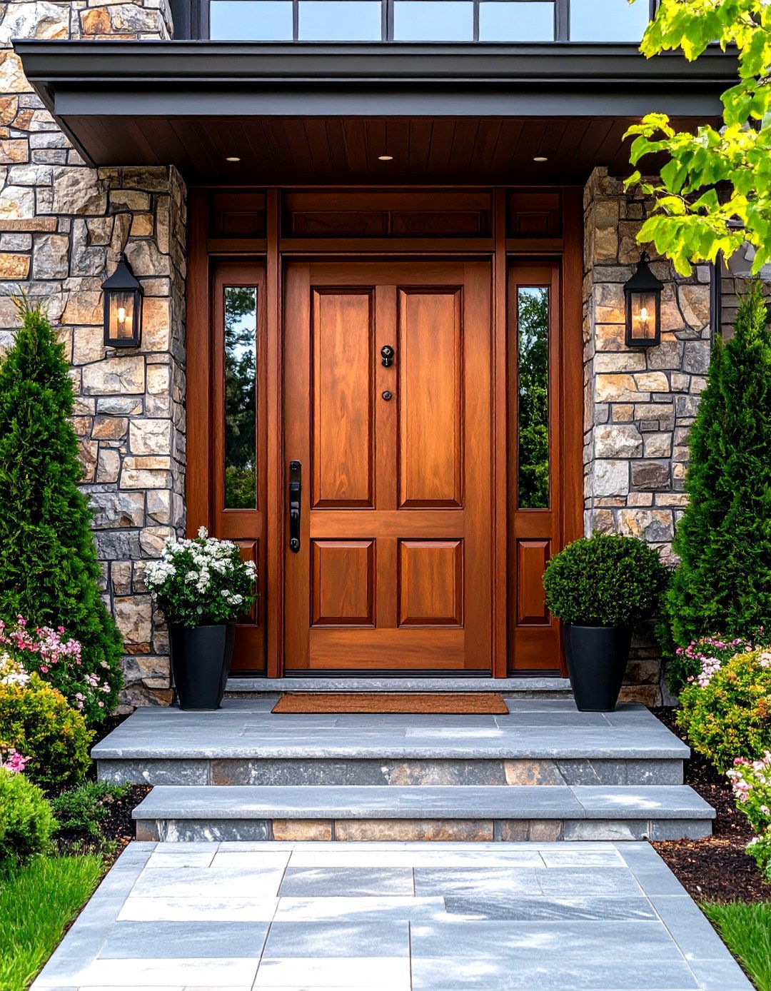Warm Copper Front Door - 24 Front Door Color Ideas