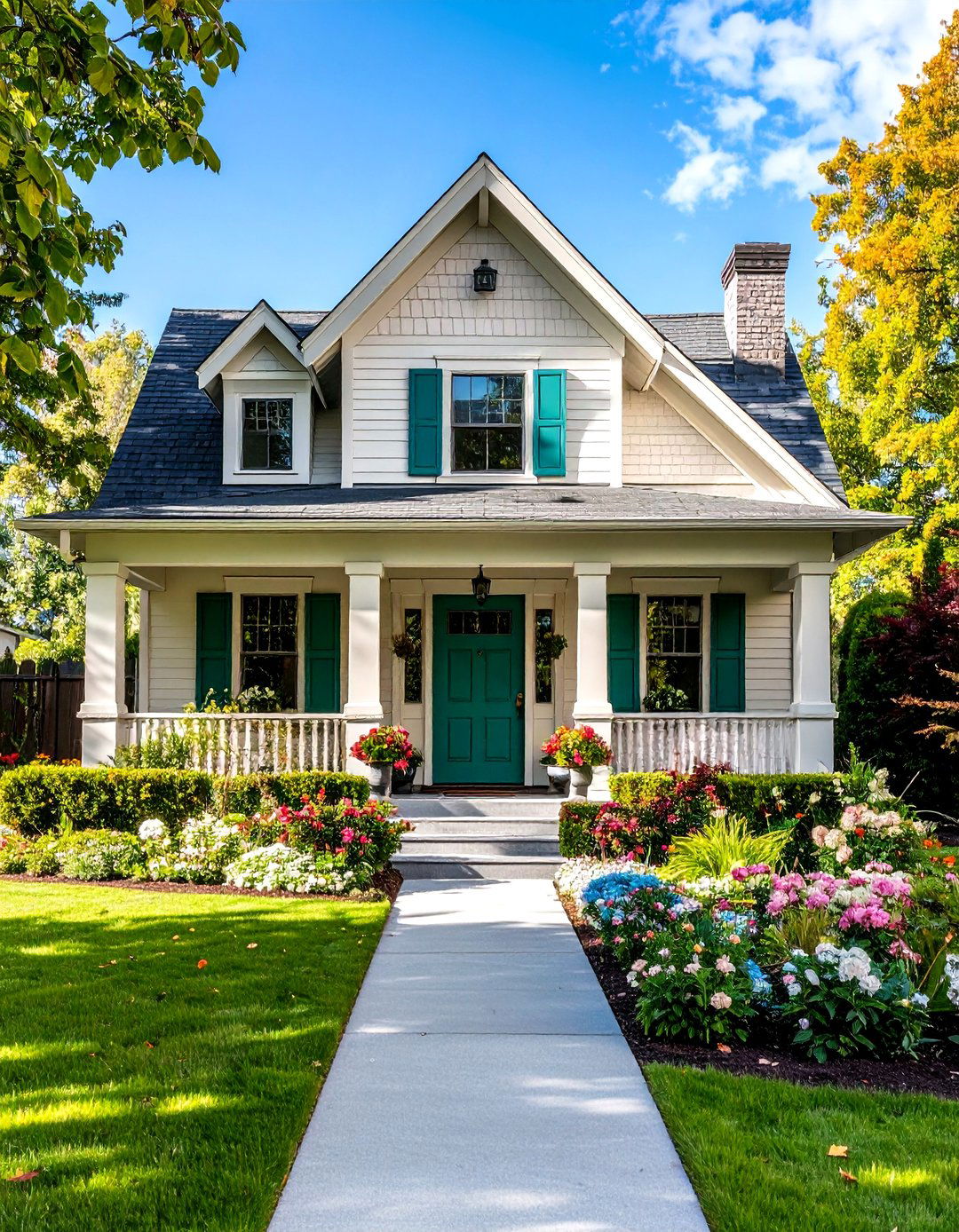 Warm Cream Base - 24 Exterior Color Palettes for Small Homes