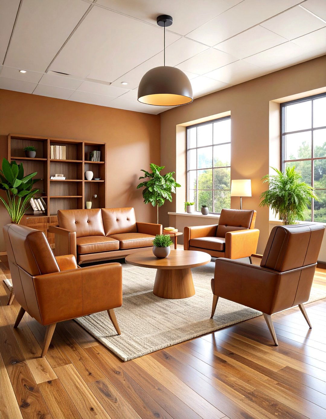 Warm Earth Tone Therapy Room - 24 Therapist Room Ideas