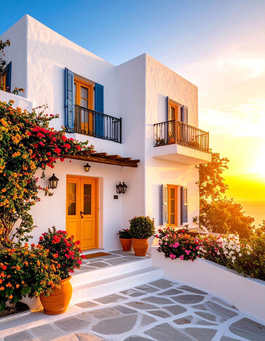 Warm Greek Villa White - 24 Stucco Colors for Home Exteriors