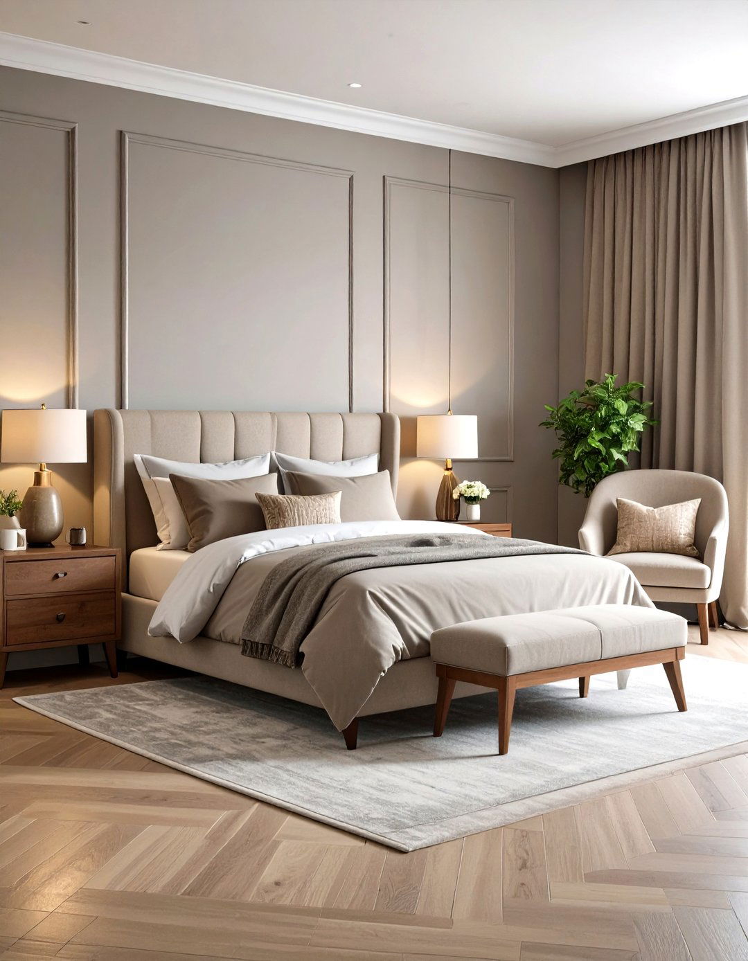 Warm Greige Guest Bedroom Welcome - 24 Greige Interior Design Ideas