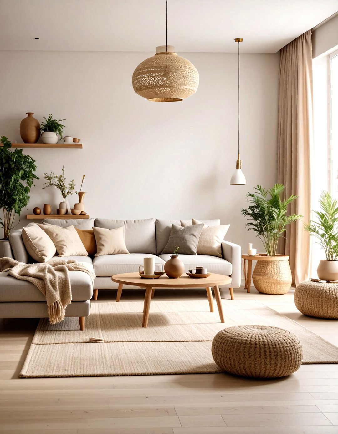 Warm Neutral Grey Sectional Palette - 24 Grey Sectional Living Room Ideas