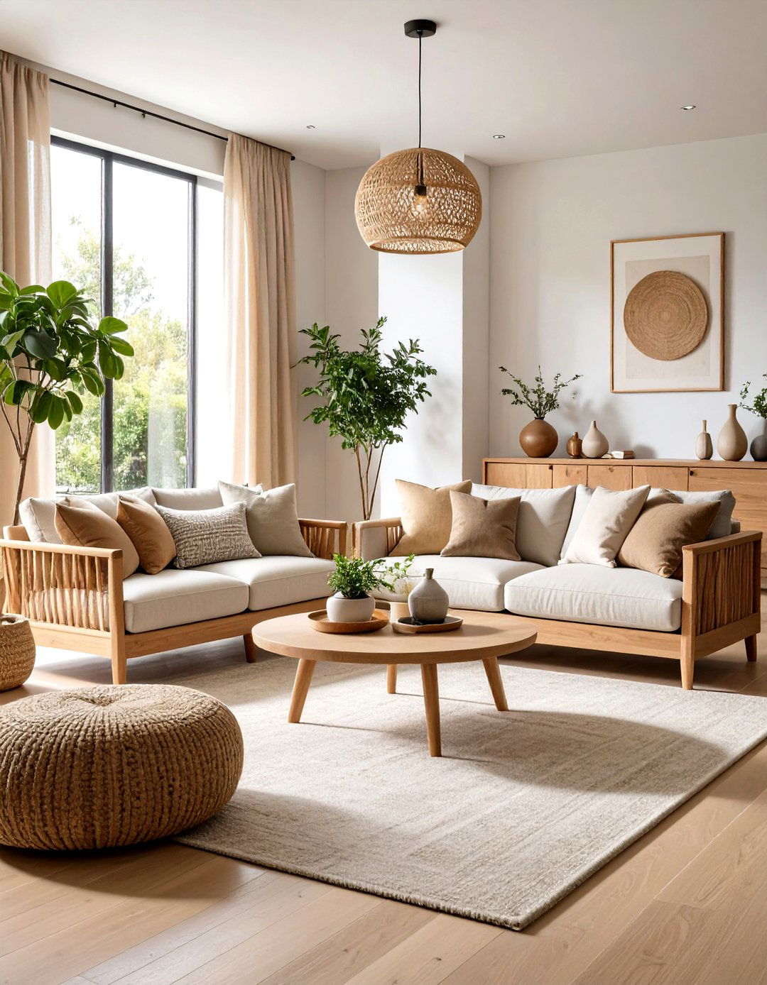 Warm Neutral Living Room Design - 24 Natural Living Room Ideas
