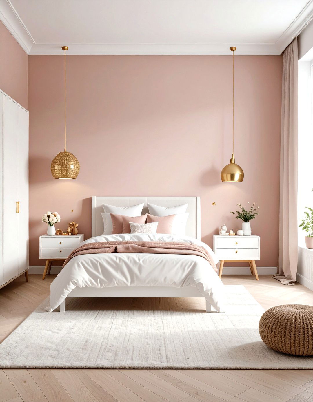 Warm Pink Sophistication Design - 24 Kids Room Paint Ideas