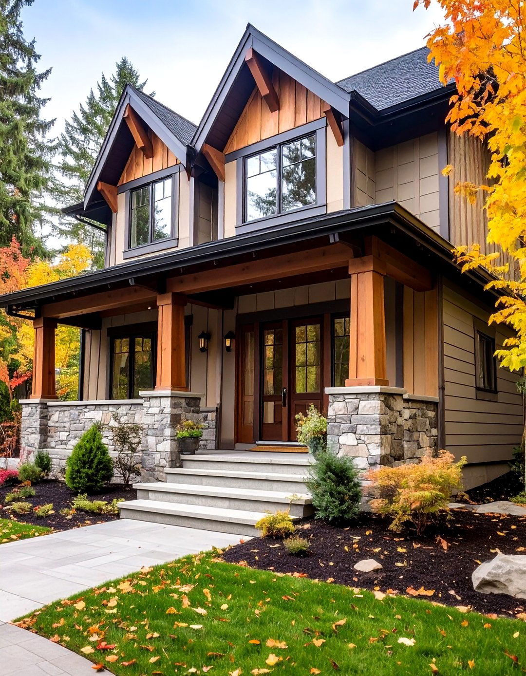 Warm Taupe Earthy Sophistication - 24 Board and Batten Siding Colors