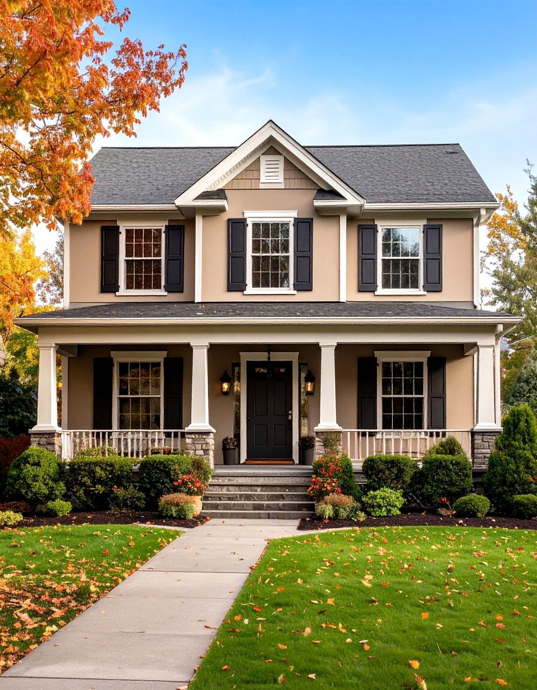 Warm Taupe Exterior Paint - 24 Exterior Brick Paint Color Ideas