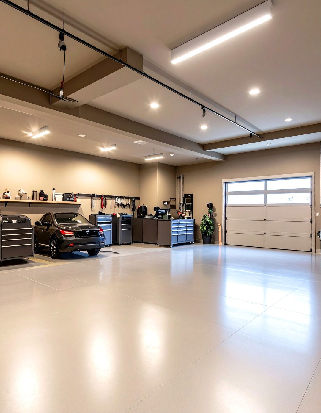 Warm Taupe Sophisticated Theme - 24 Garage Wall Paint Ideas