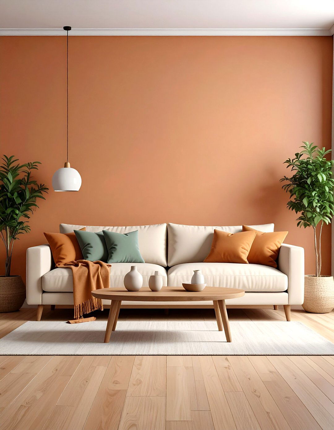 Warm Terracotta Color Palette Living Room - 24 Earthy Living Room Decor Ideas