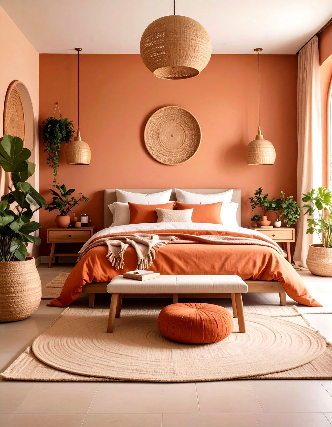 Warm Terracotta Guest Room Sanctuary - 24 small guest room ideas