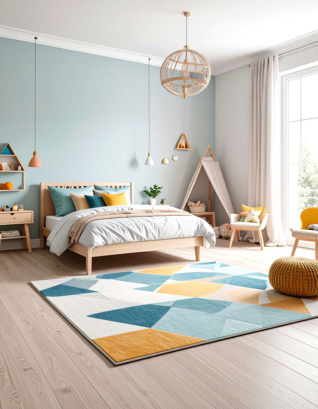 Washable Convenience Bedroom Rugs - 24 bedroom rug ideas