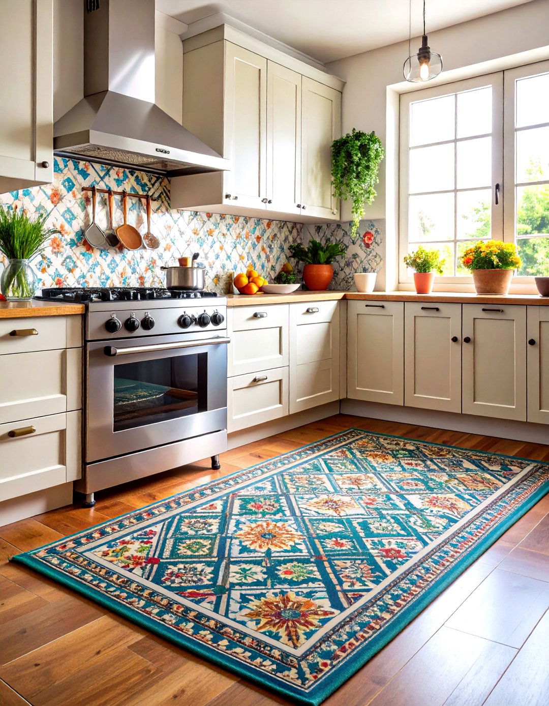 Washable Moroccan Kitchen Mats - 24 Kitchen Rug Ideas