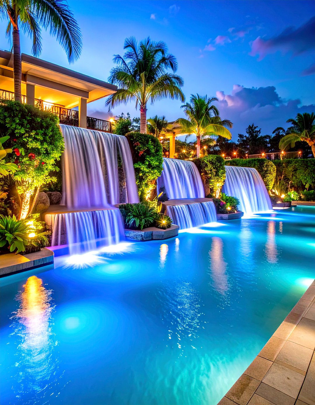 Water Feature Enhancement - 24 Rectangle Pool With Hot Tub