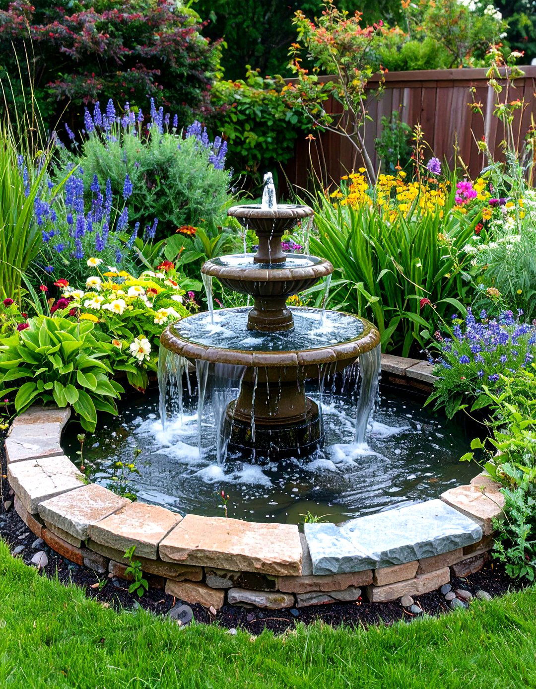 Water Feature Foundations - 24 Cinder Block Garden Ideas