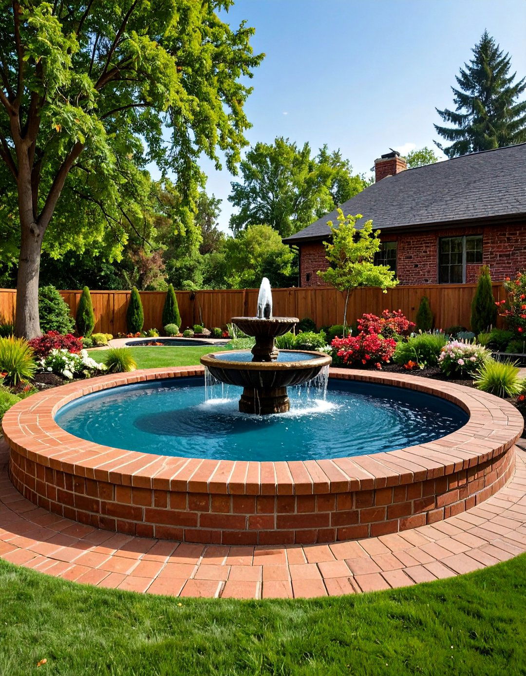 Water Feature Integration - 24 Brick Edging Ideas