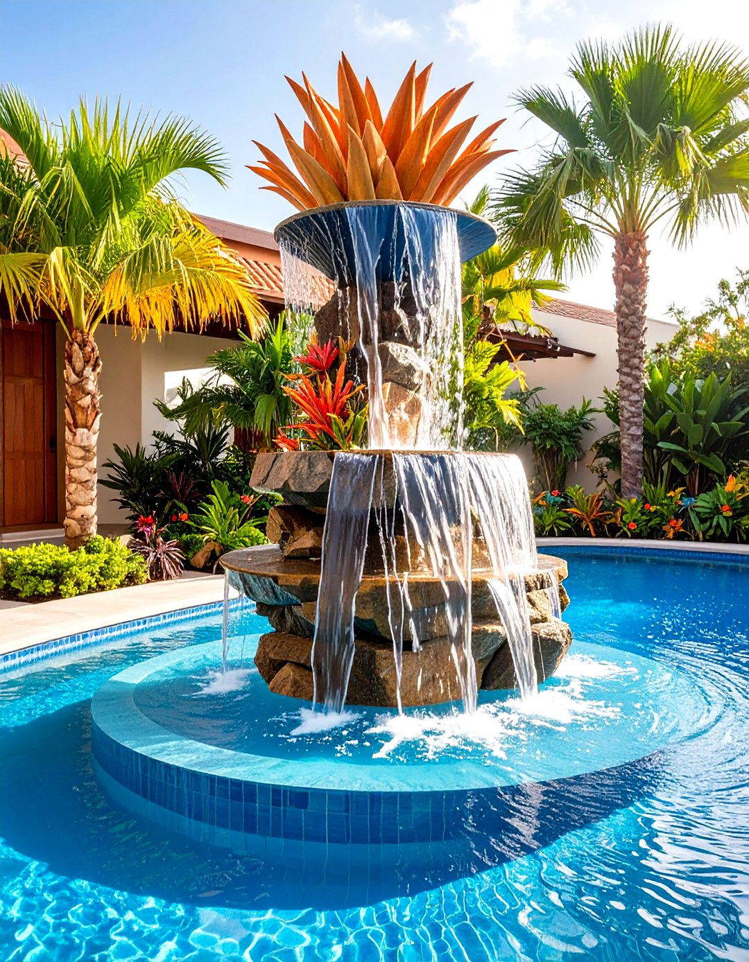 Water Feature Sculptures - 24 Pool Decor Ideas