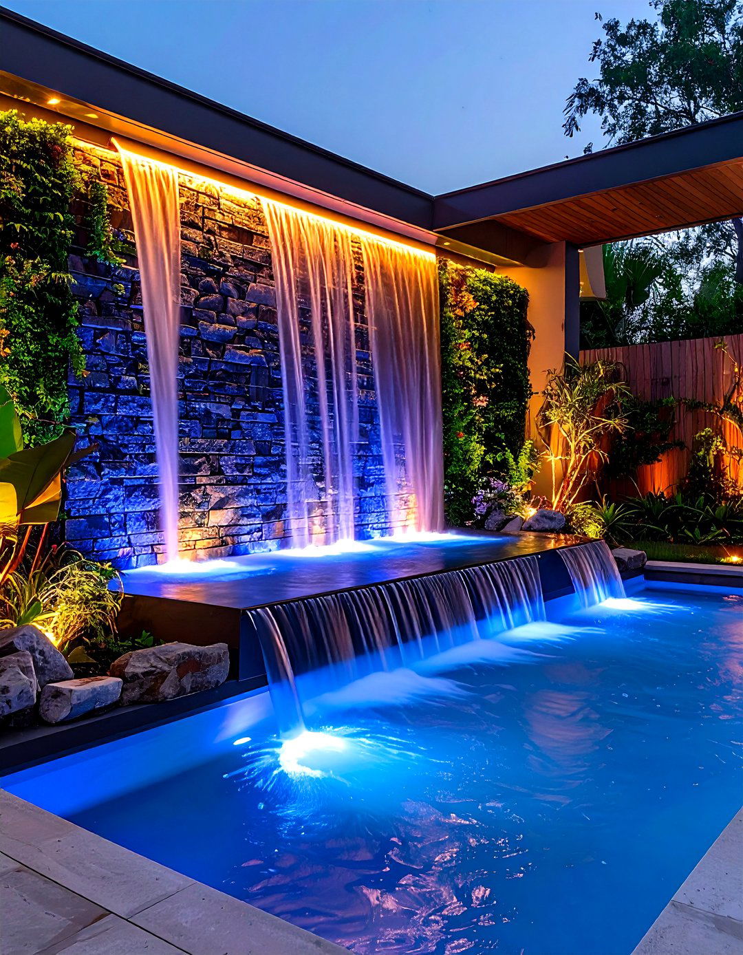 Water Feature Wall Installations - 24 Patio Wall Ideas