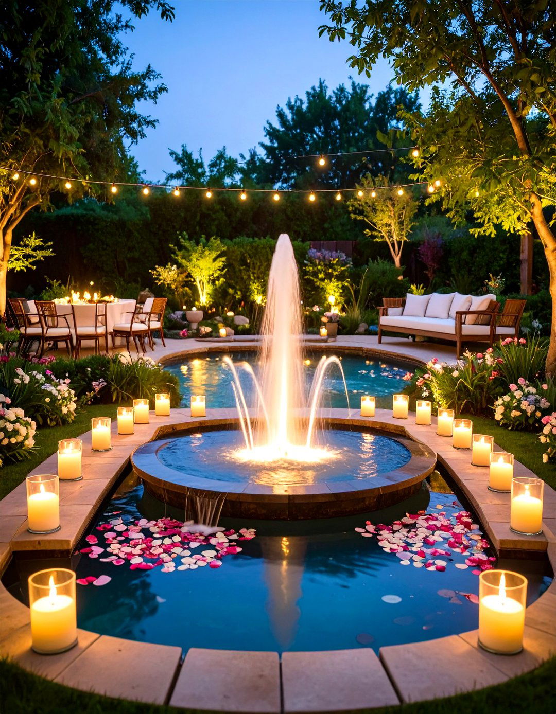 Water Feature Wedding - 24 Backyard Wedding Ideas