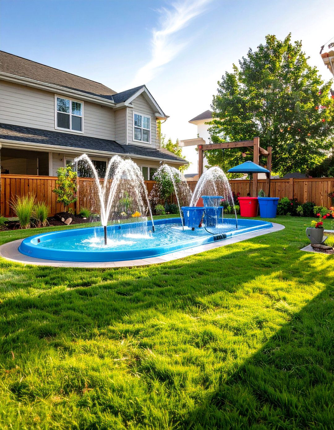 Water Play Splash Zone - 24 Backyard Ideas for Kids