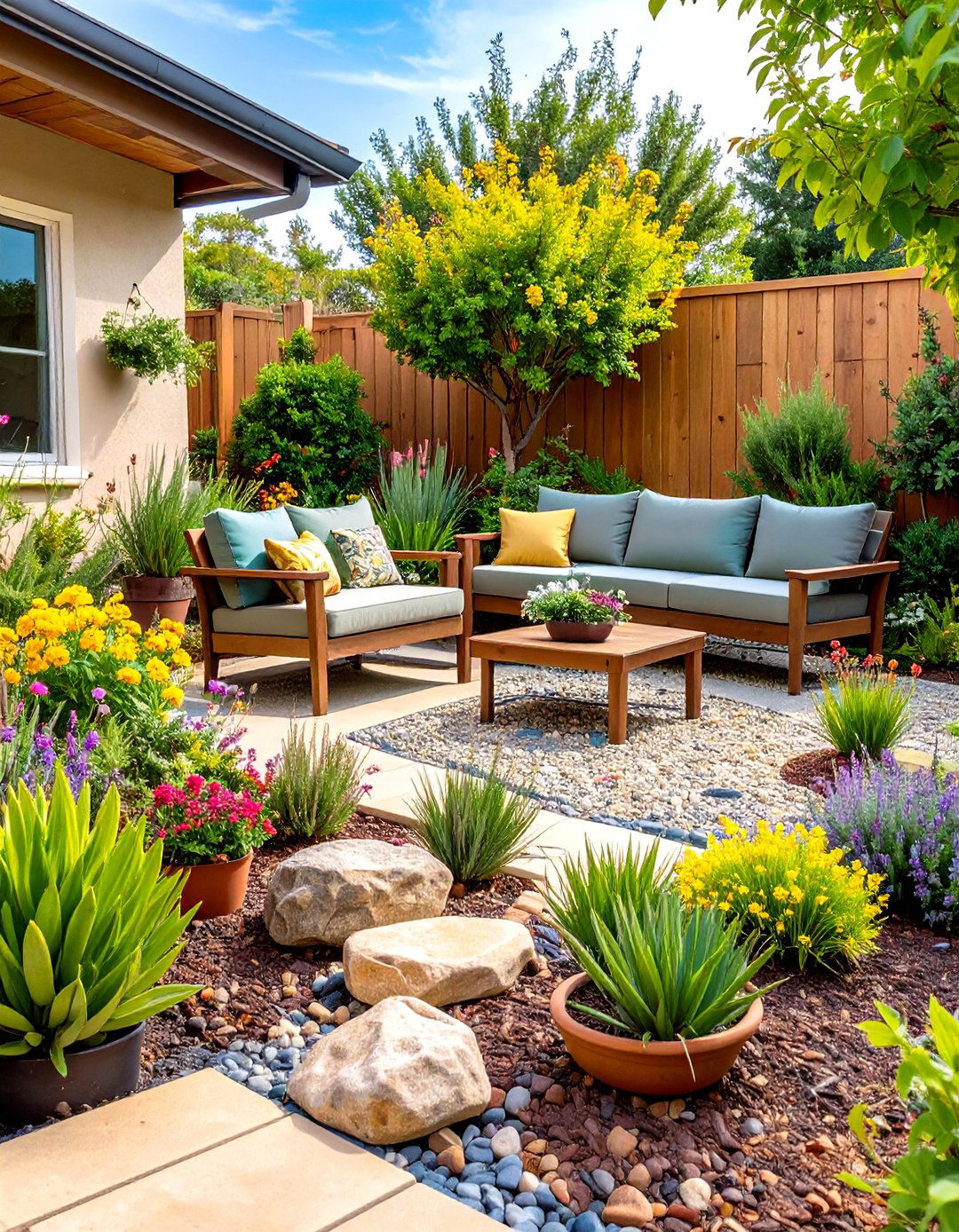 Water Wise Drought Garden - 24 Patio Small Garden Ideas