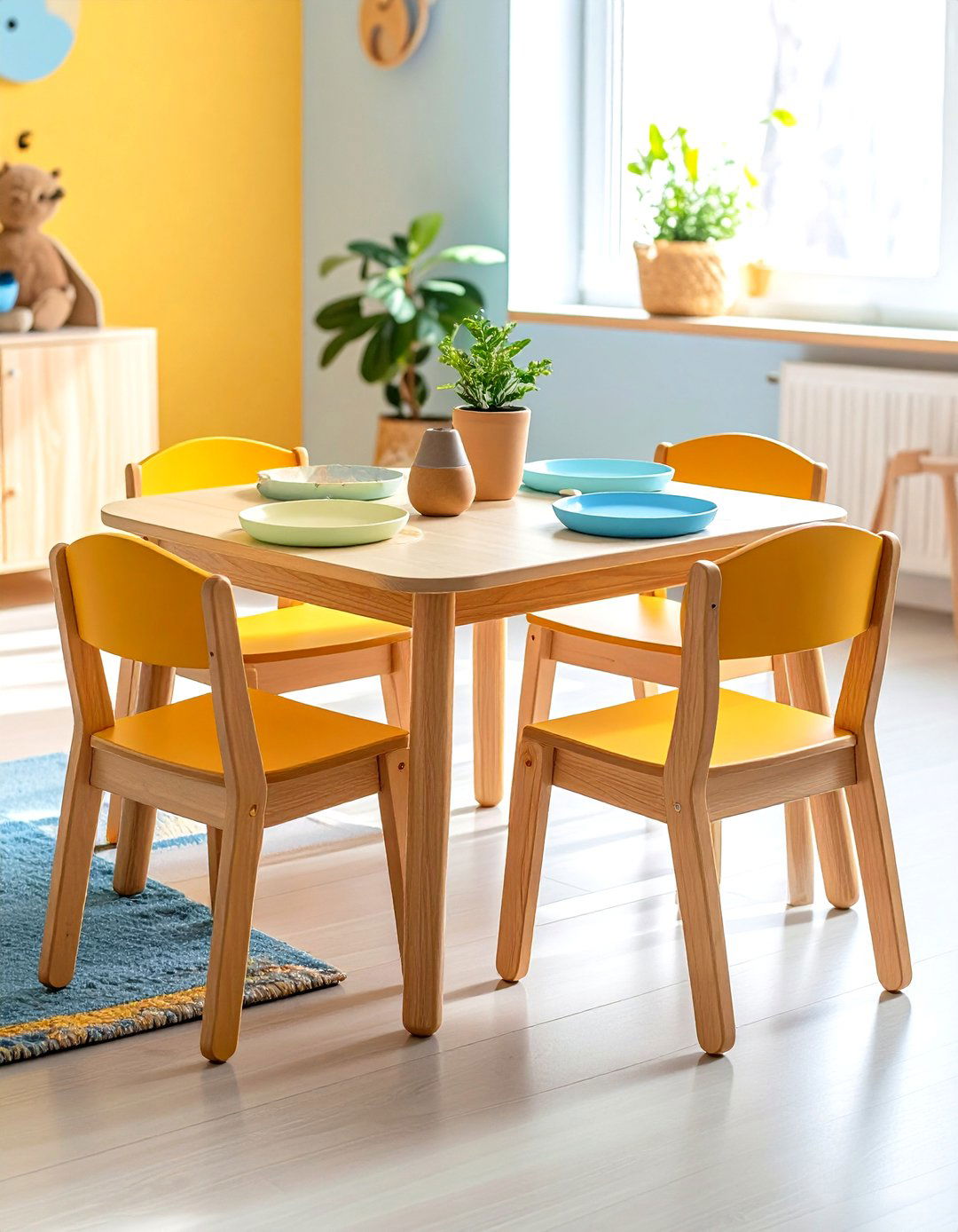 Weaning Table Independence Station - 24 montessori nursery ideas