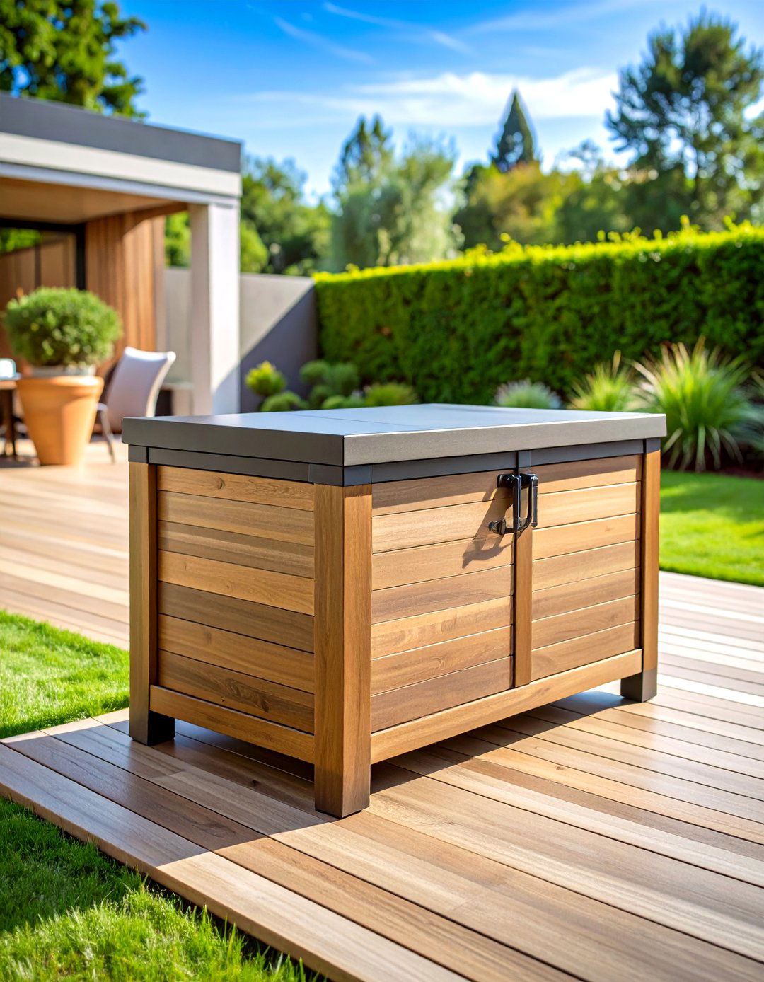 Weather Resistant Deck Boxes - 24 Outdoor Storage Ideas