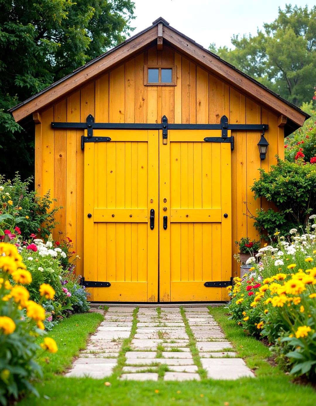 Weathered Barn Door Enclosure - 24 Rustic Outdoor Bathroom Ideas