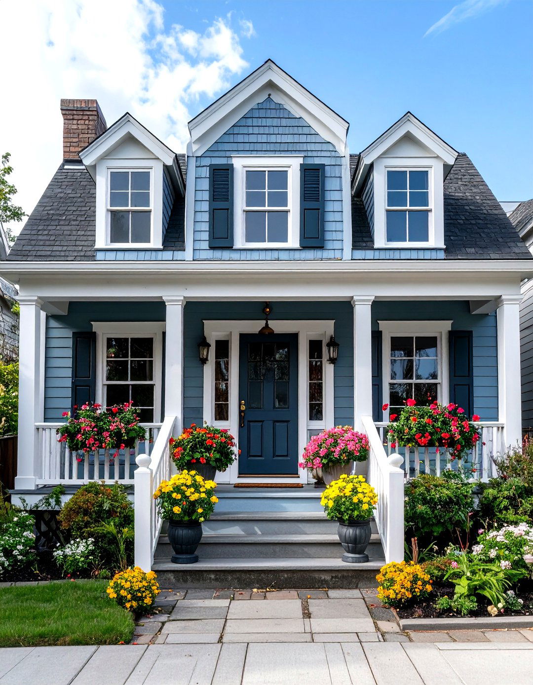 Weathered Blue Gray Paint - 24 Exterior Brick Paint Color Ideas