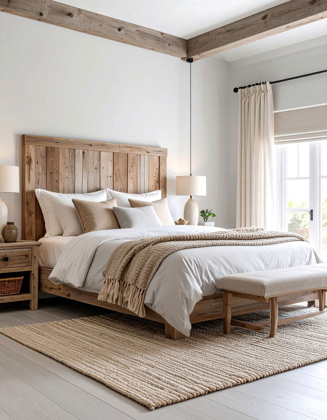 Weathered Driftwood Coastal Bedroom - 24 Beach Themed Bedroom Ideas