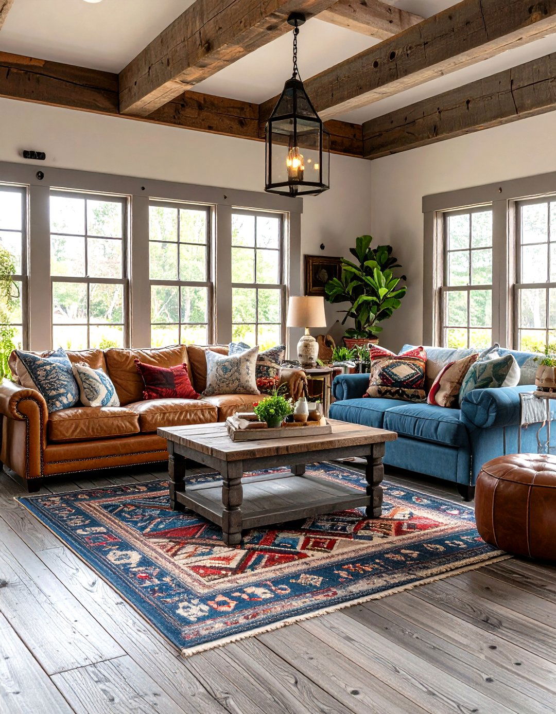 Weathered Grey Barn Wood Rustic Charm - 24 grey flooring living room ideas