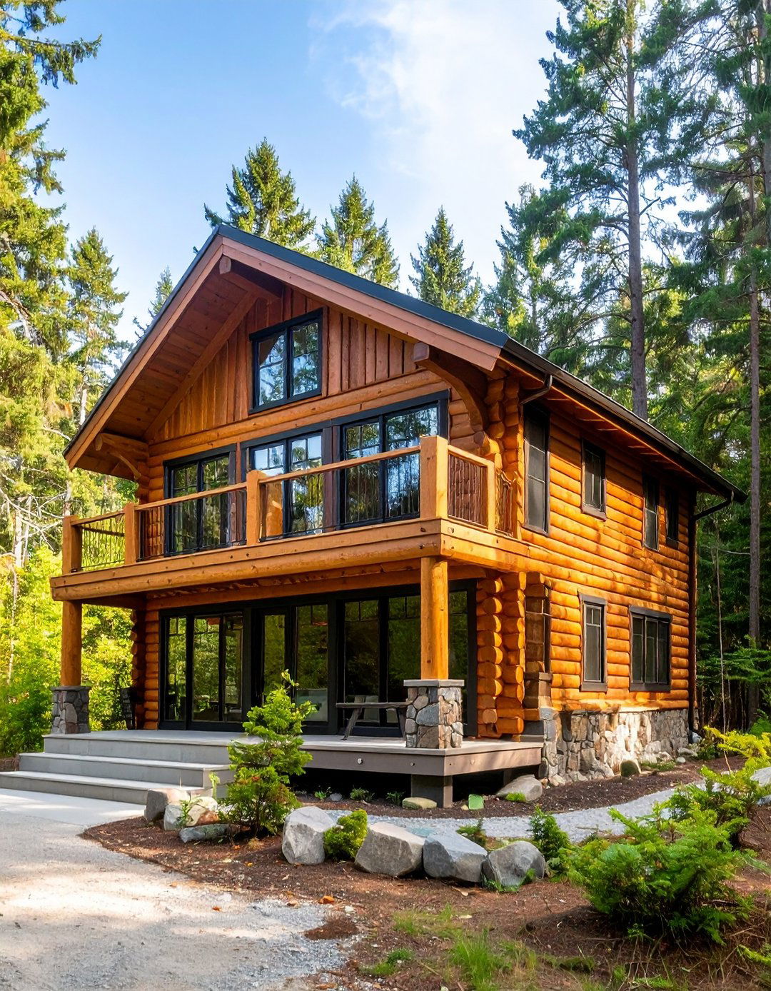 Weathered Wood Cabin Aesthetic - 24 Pole Barn and Barndominium House Exteriors