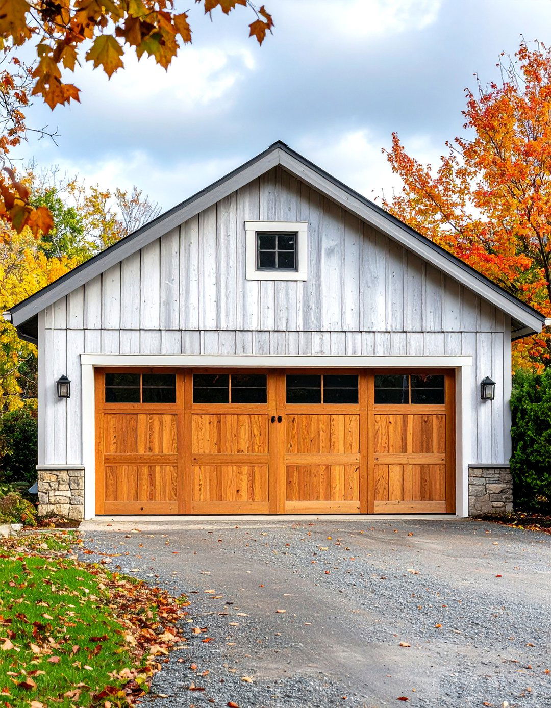 Weathered Wood Garage Design - 24 Rustic Garage Ideas